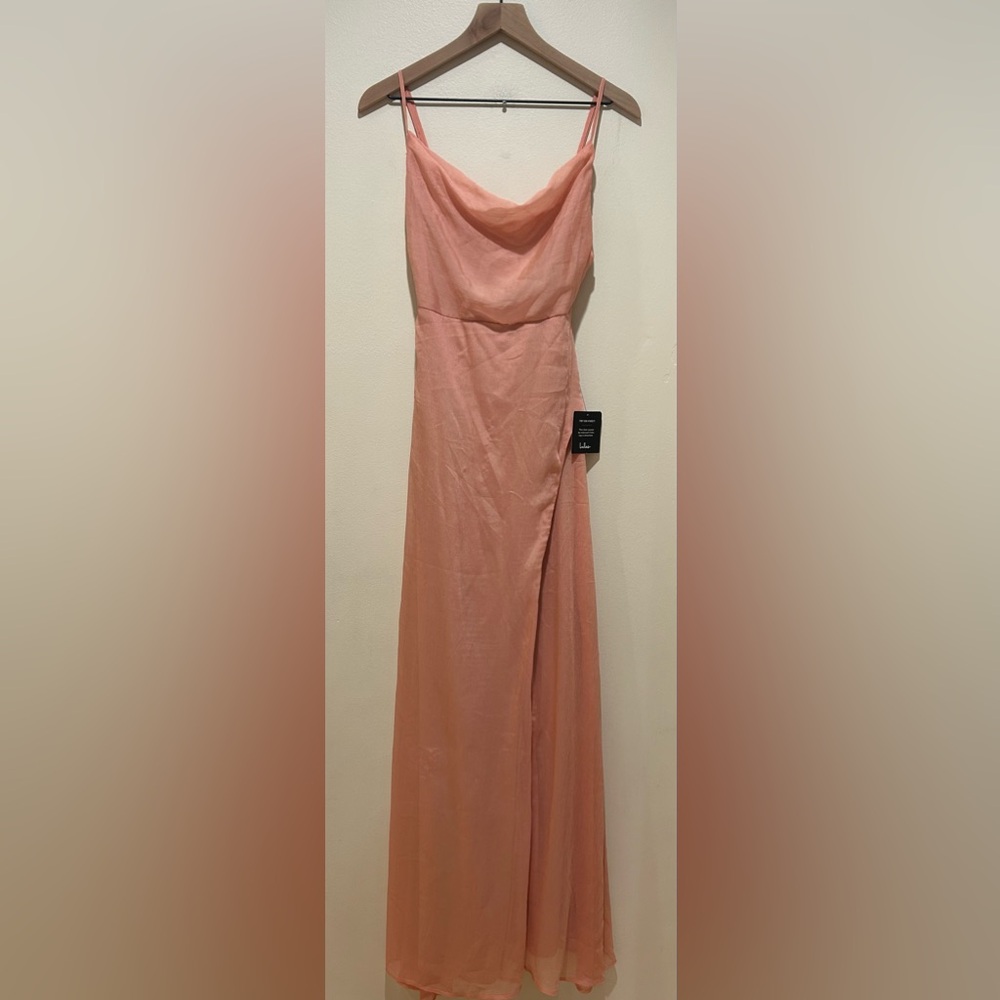 Lulu's Peach Maxi Dress